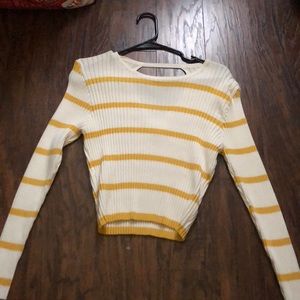 open back lined sweater